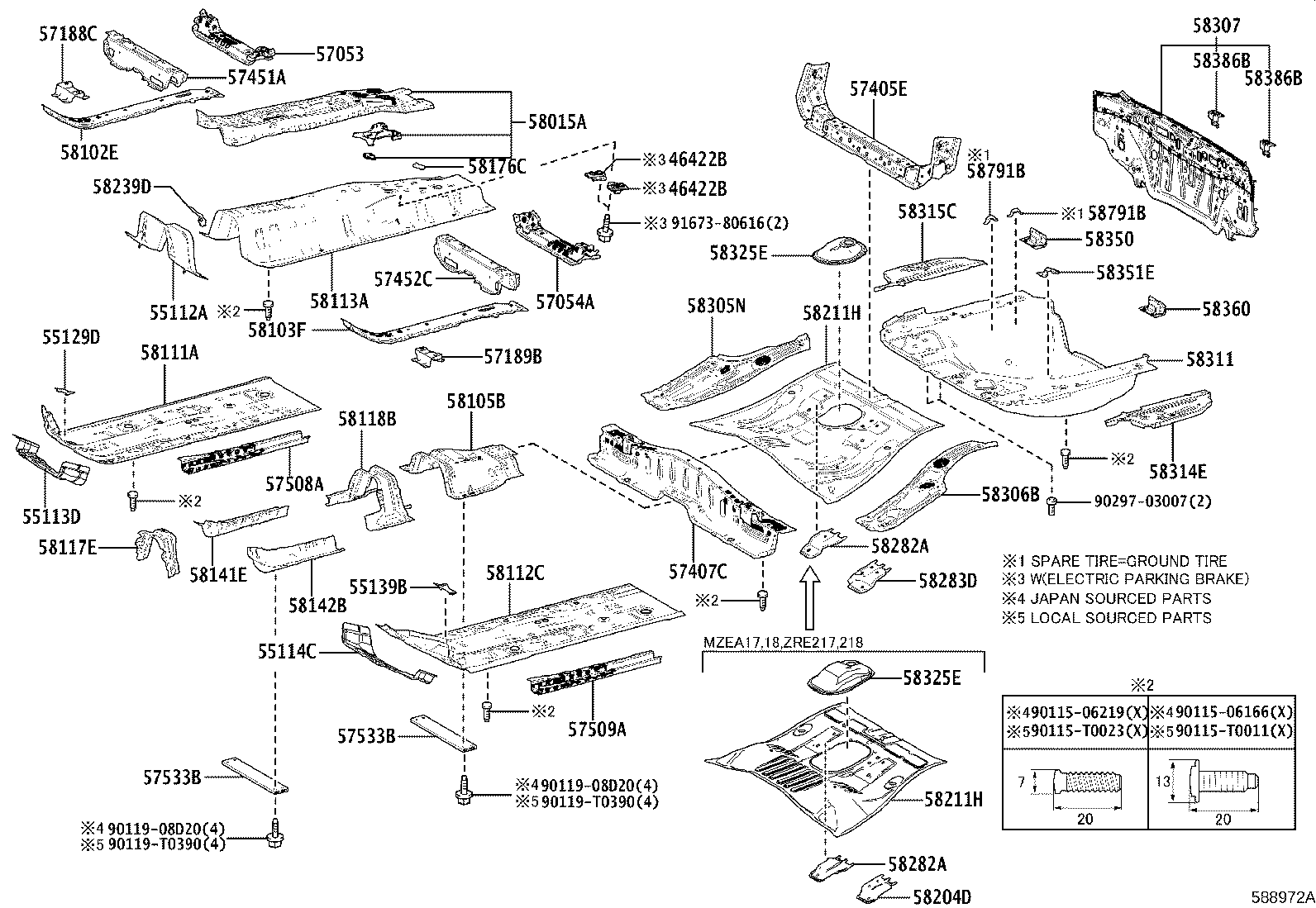 Floor Pan & Lower Back Panel