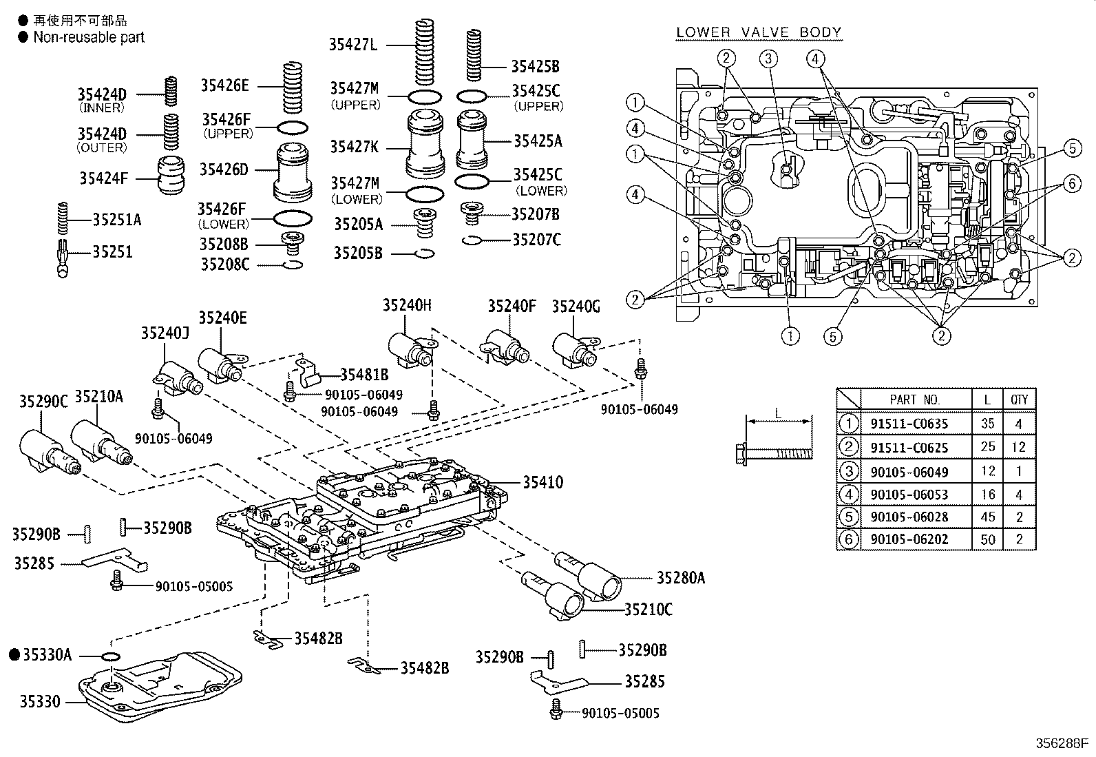 Valve Body Oil Strainer