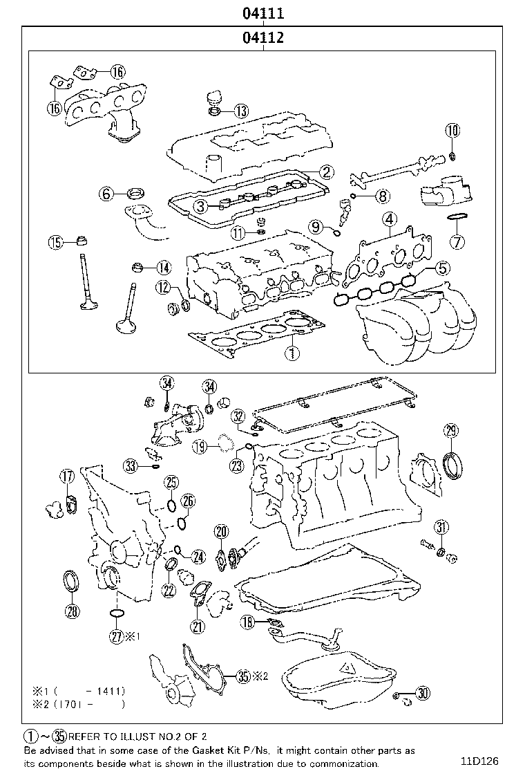 Engine Overhaul Gasket Kit