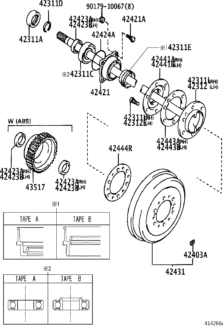 Rear Axle Shaft Hub