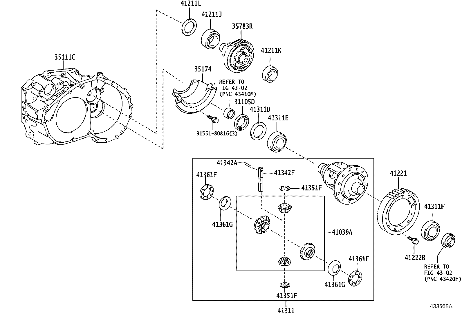 Front Axle Housing & Differential
