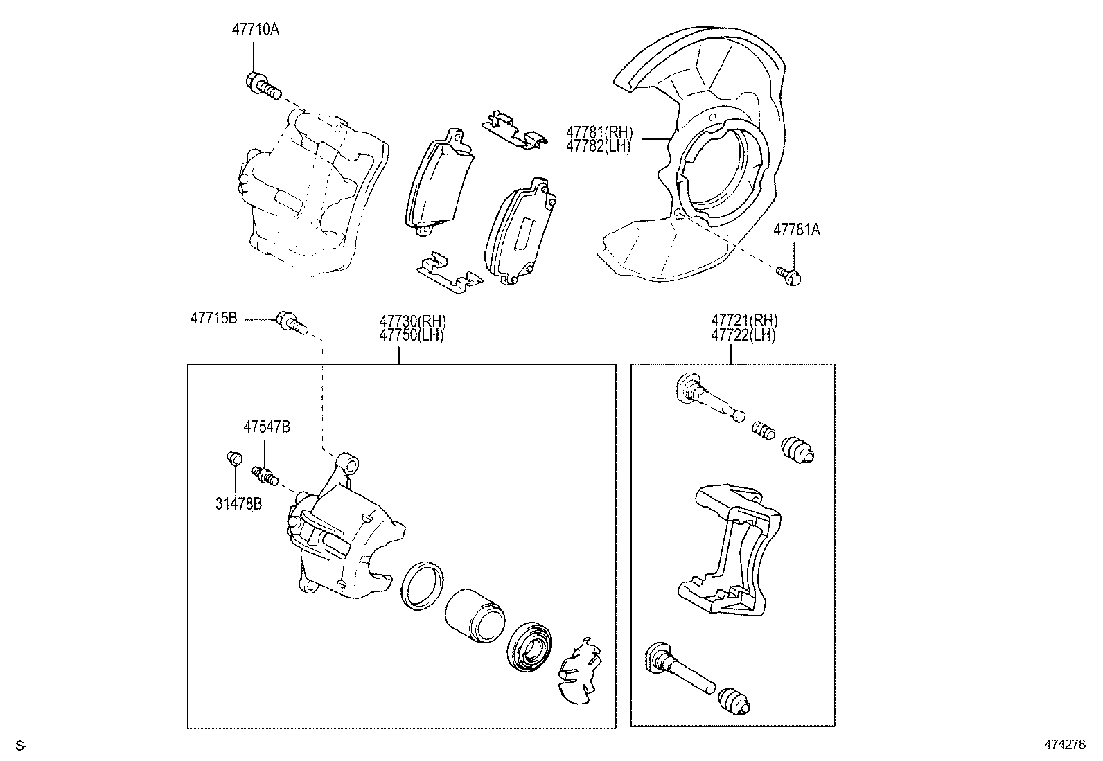 Front Disc Brake Caliper Dust Cover