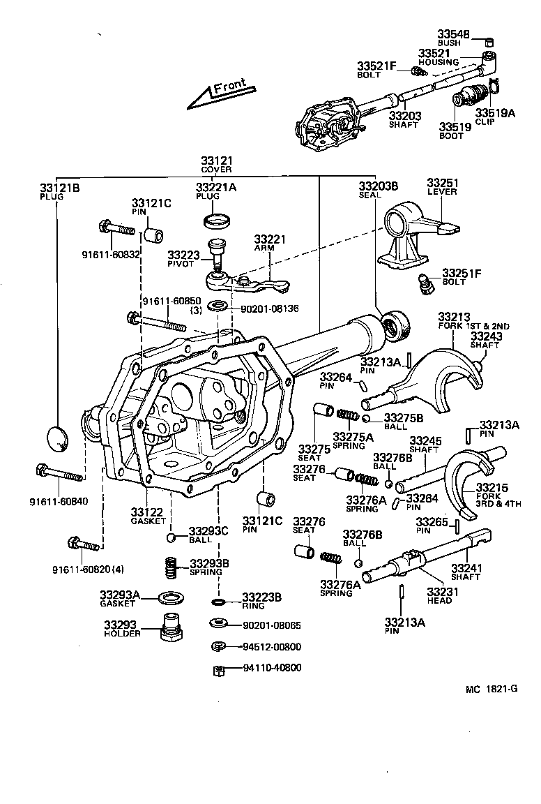 Gear Shift Fork Lever Shaft