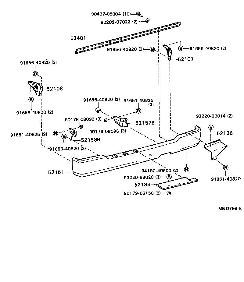 Rear Bumper & Bumper Stay