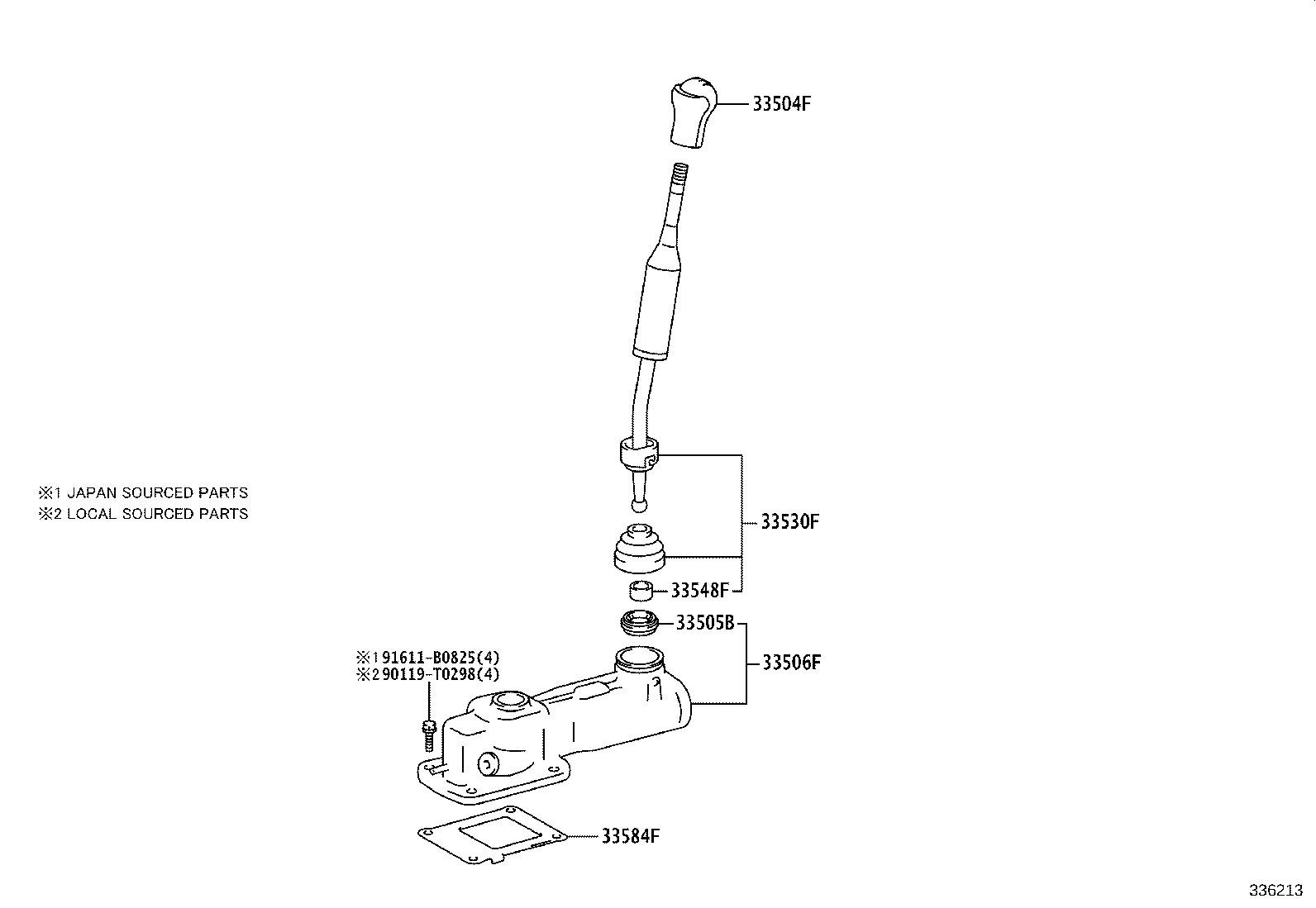 Shift Lever & Retainer