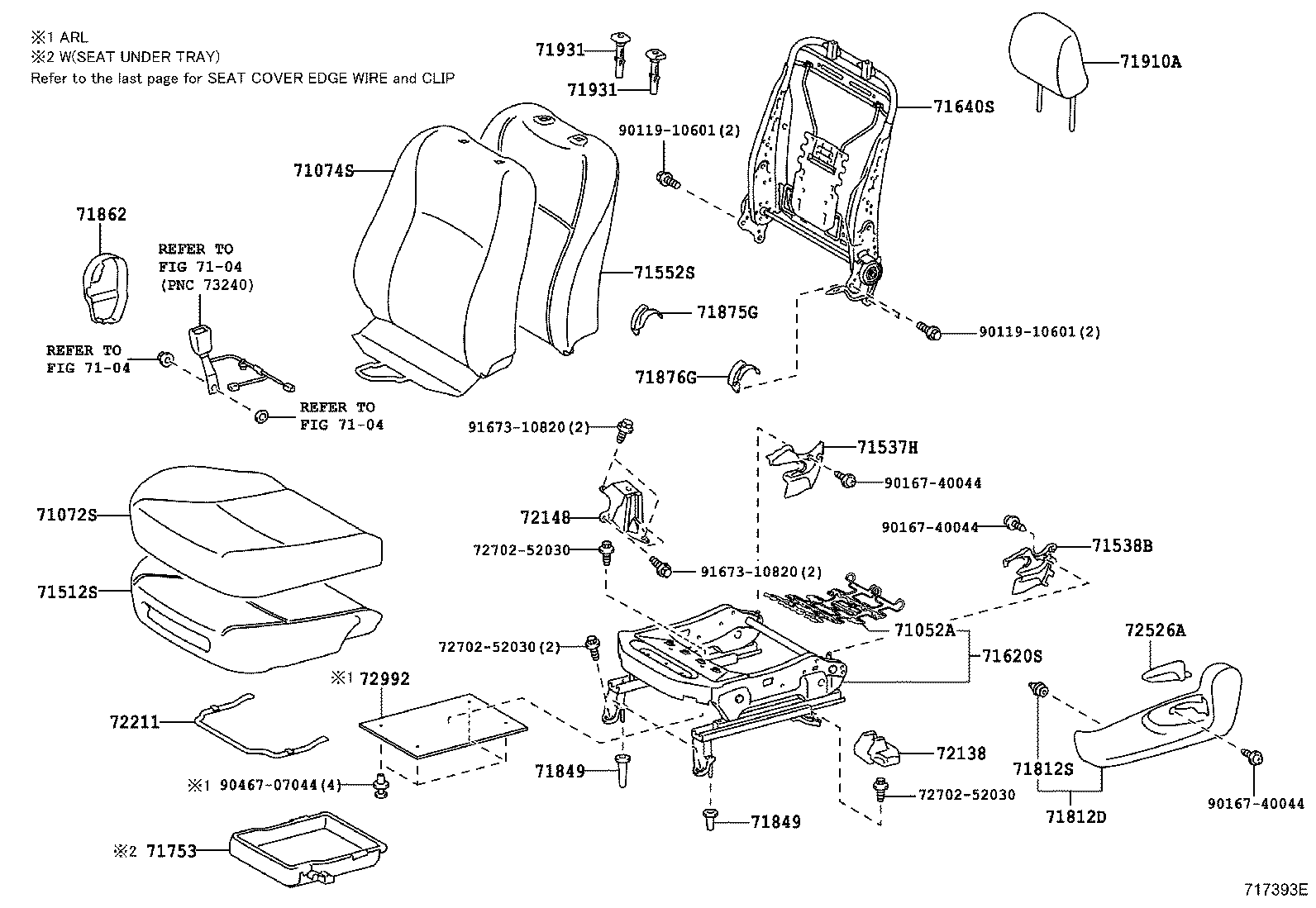 Asiento delantero y riel del asiento