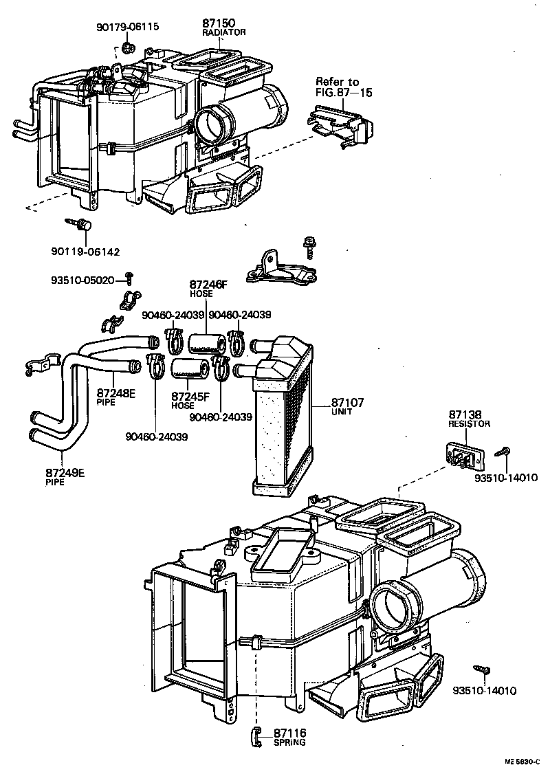 Heating Air Conditioning Heater Unit Blower