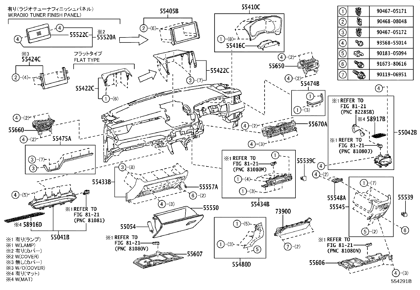 Instrument Panel Glove Compartment
