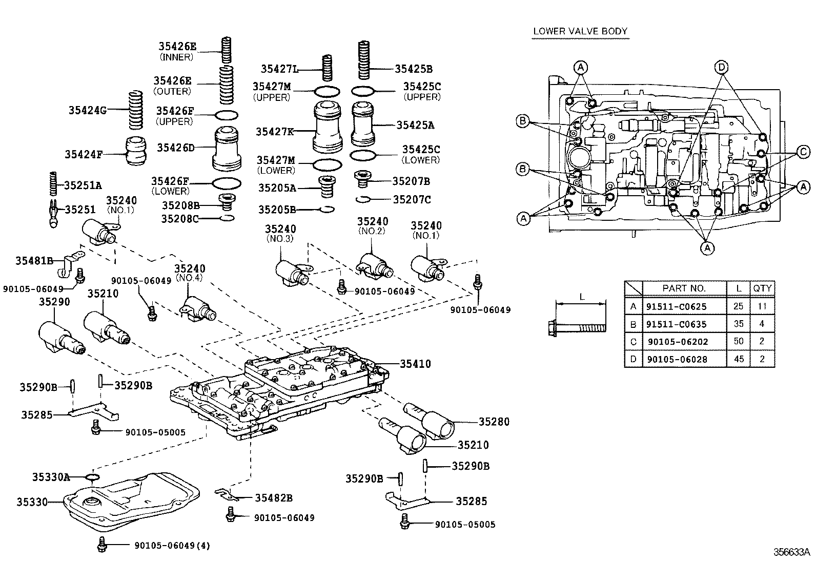 Valve Body Oil Strainer