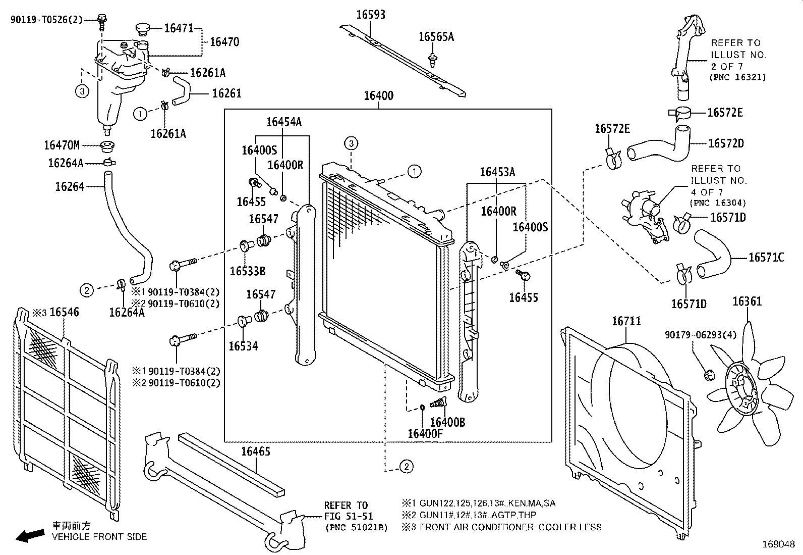 Salida de agua del radiador