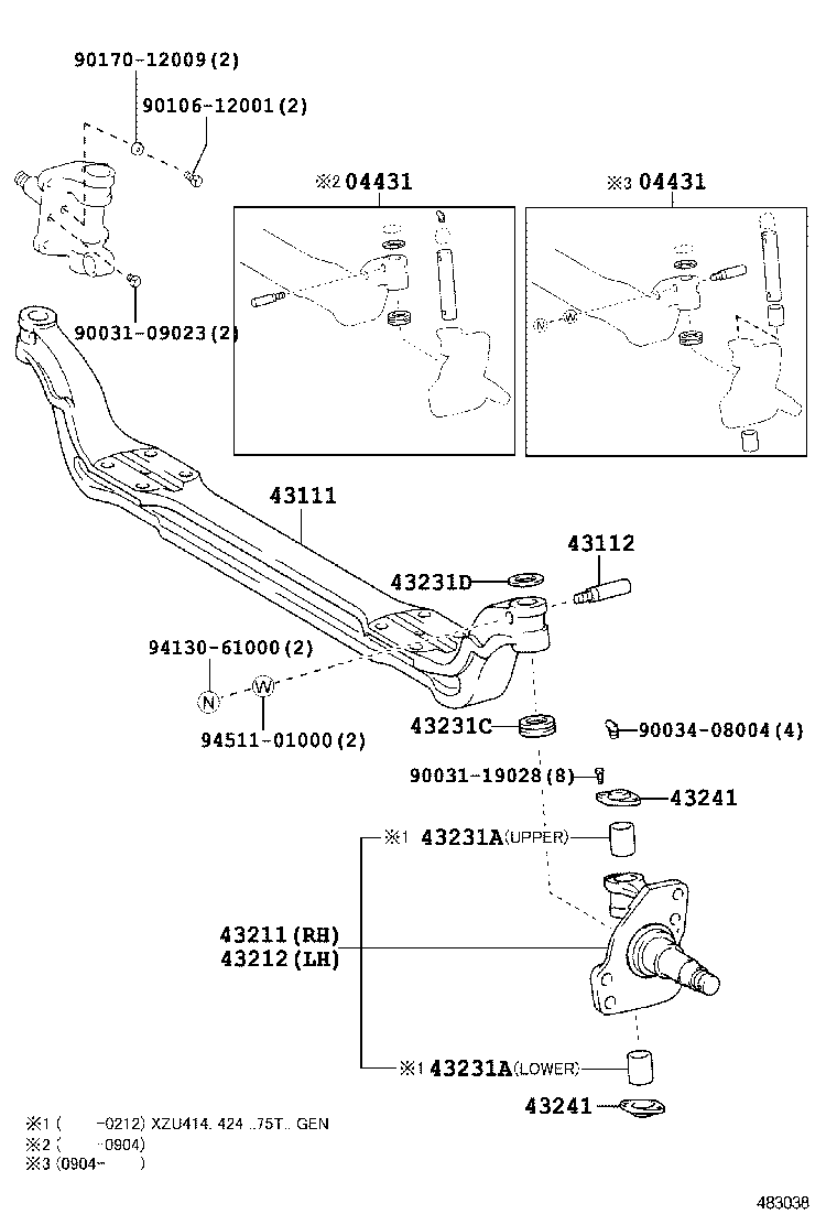 Front Axle Arm Steering Knuckle