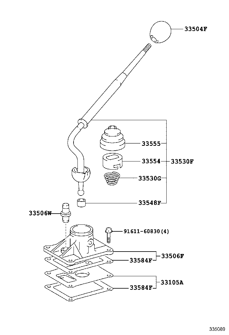 Shift Lever & Retainer