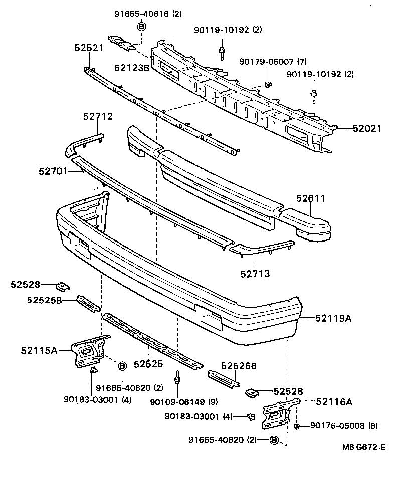 Front Bumper Bumper Stay