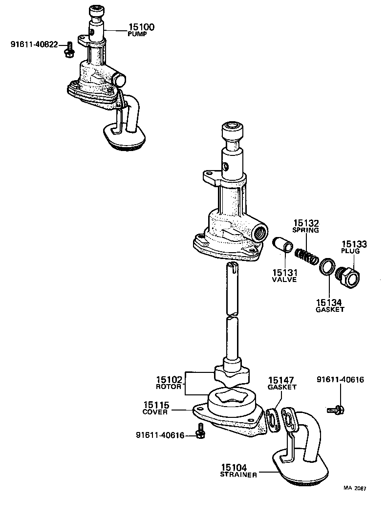 Bomba de aceite del motor