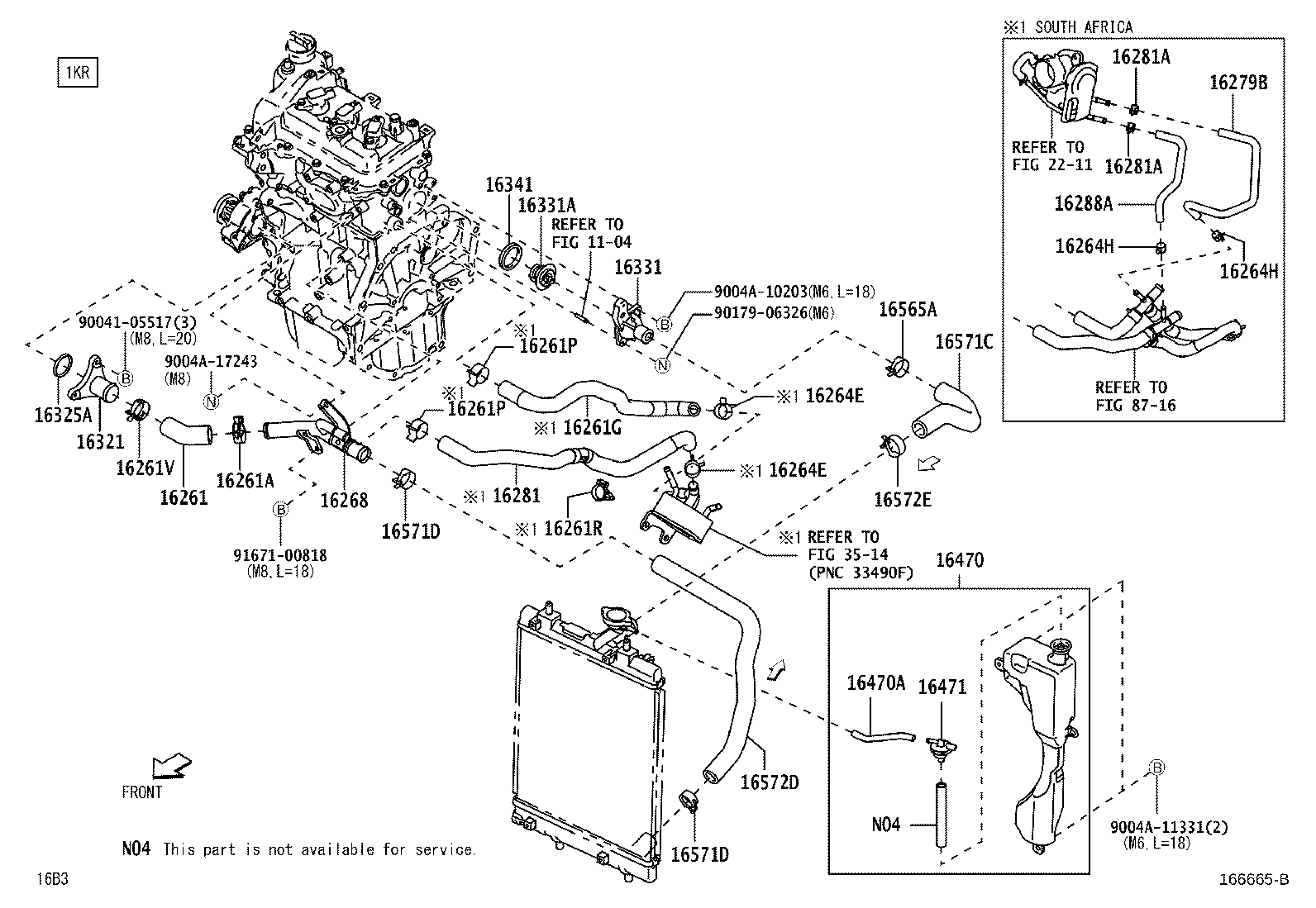 Radiator Water Outlet