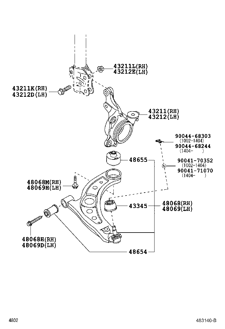 Front Axle Arm Steering Knuckle