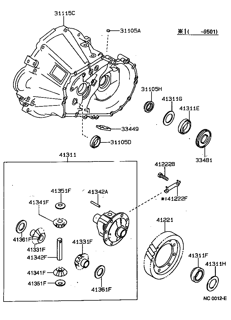 Front Axle Housing & Differential