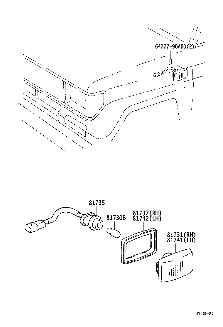 Turn Signal Lamp & Outer Mirror Lamp