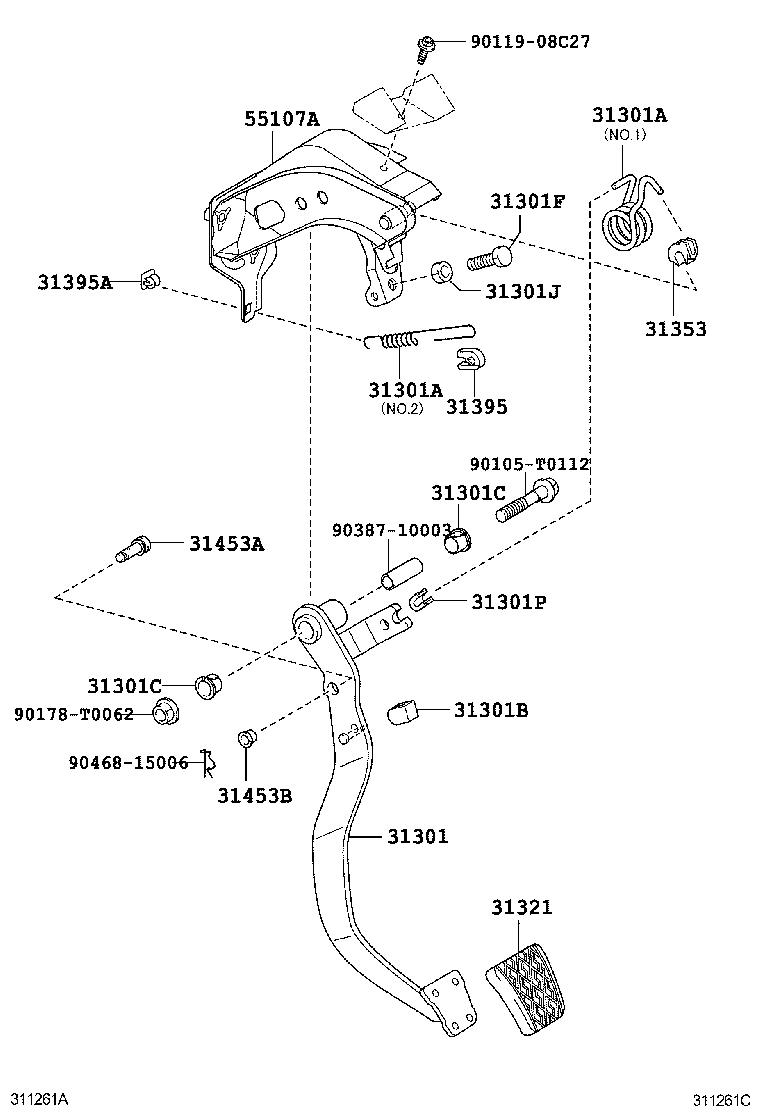 Clutch Pedal Flexible Hose