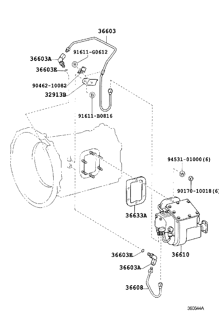 Caja de toma de fuerza