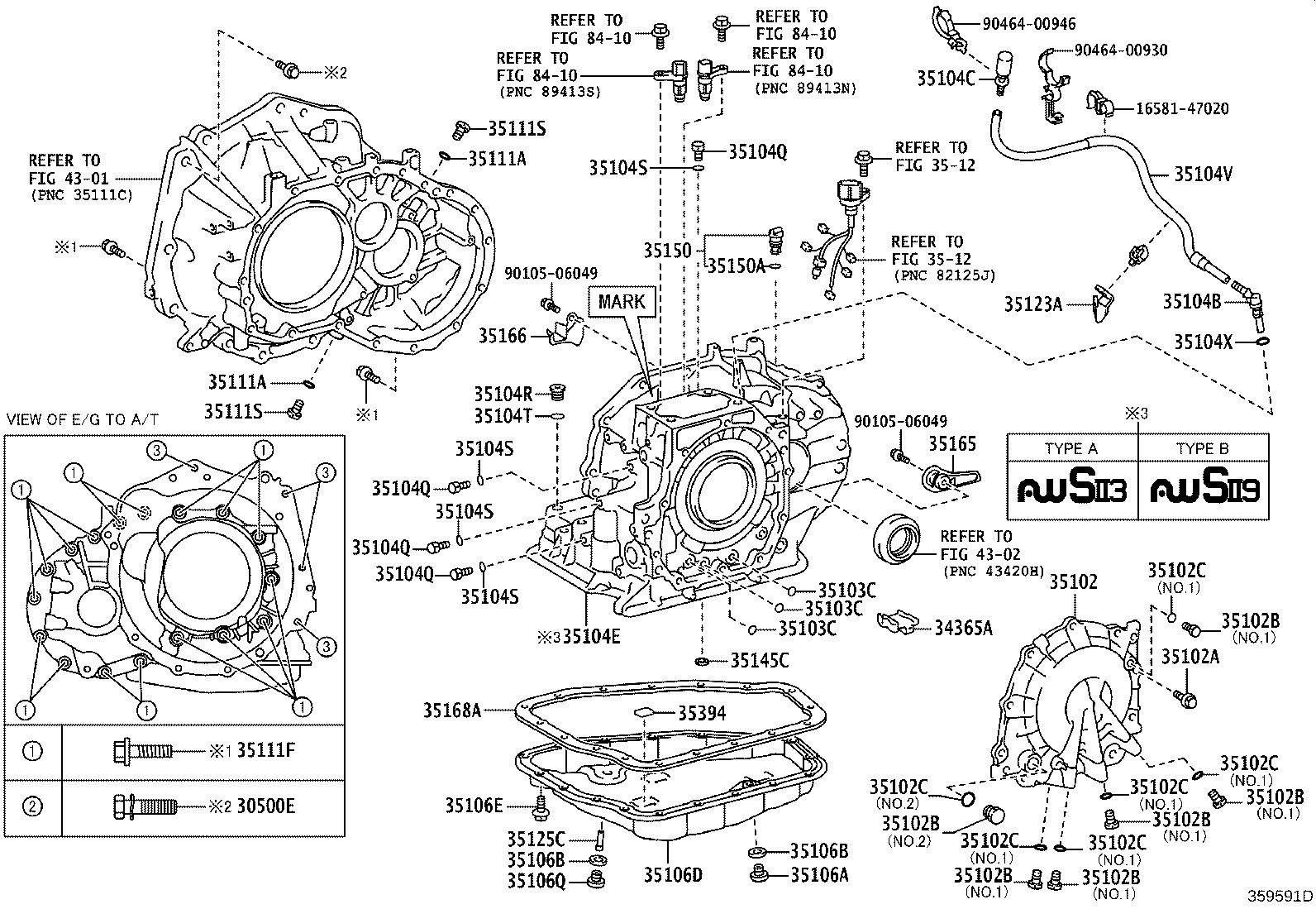 Transmission Case & Oil Pan