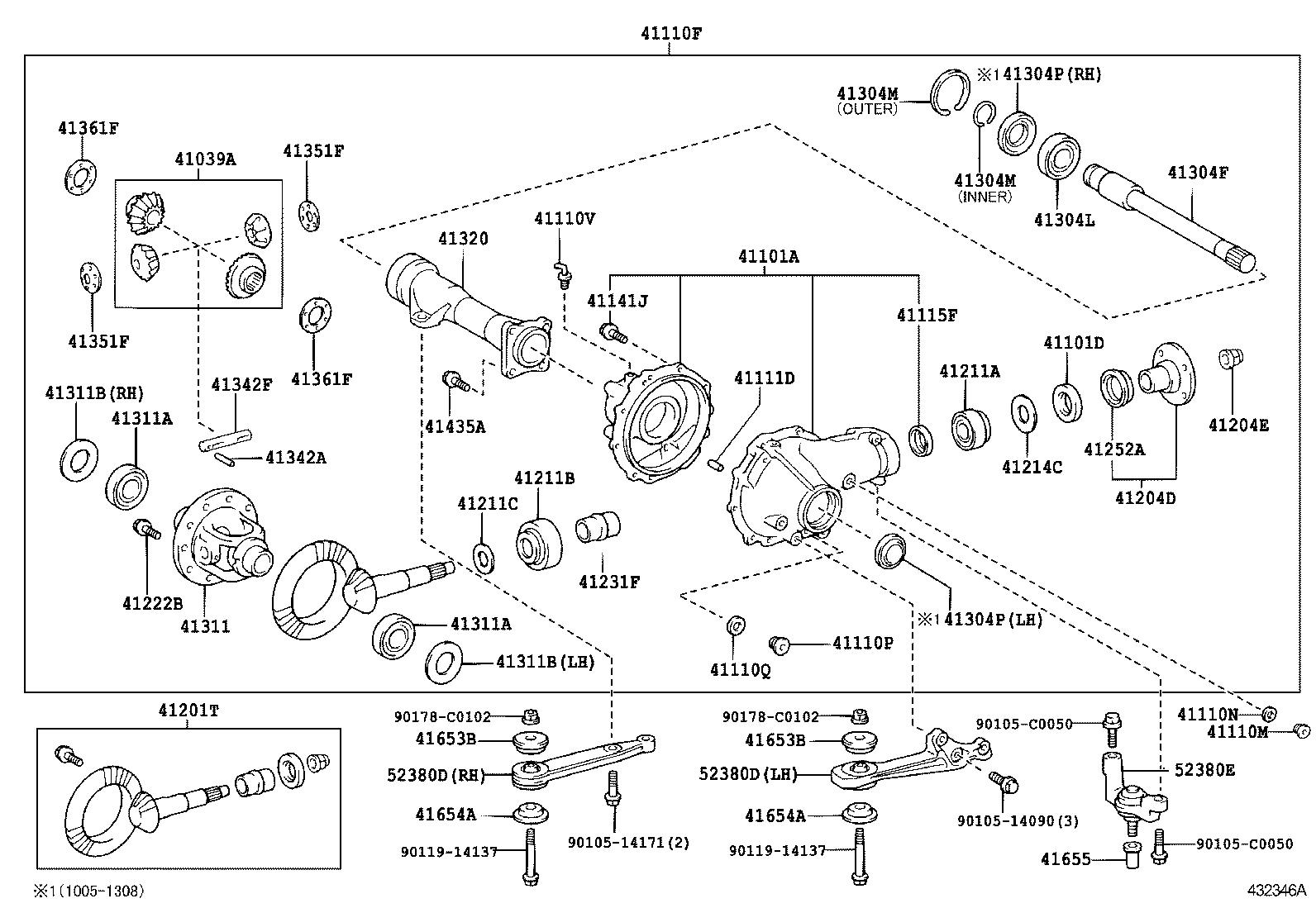 Front Axle Housing & Differential