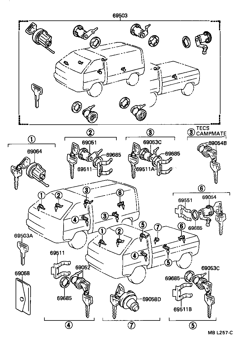 Lock Cylinder Set