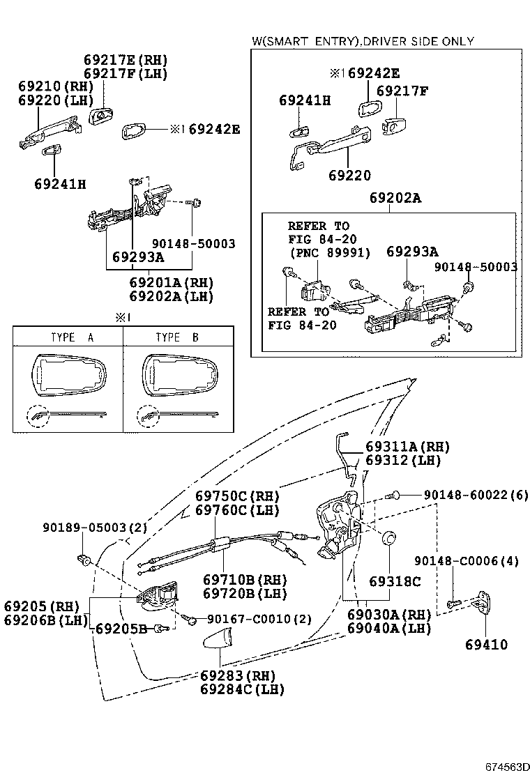 Front Door Lock Handle