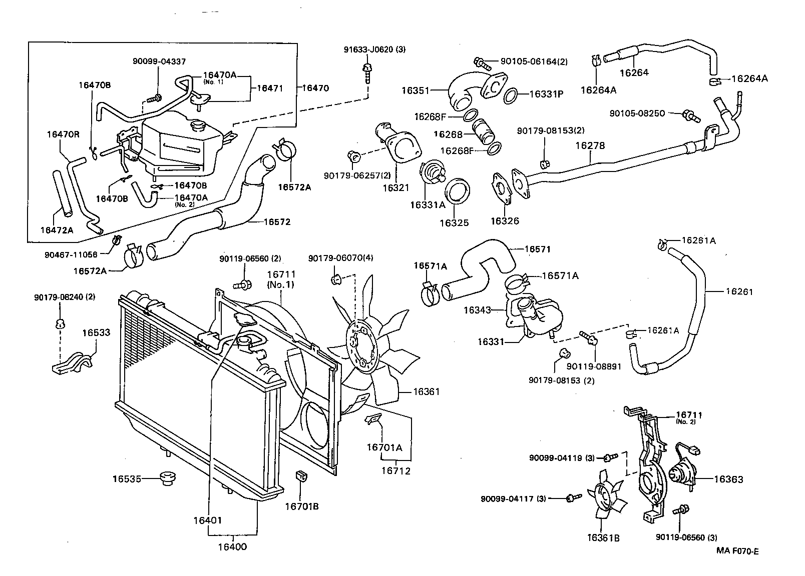 Radiator Water Outlet