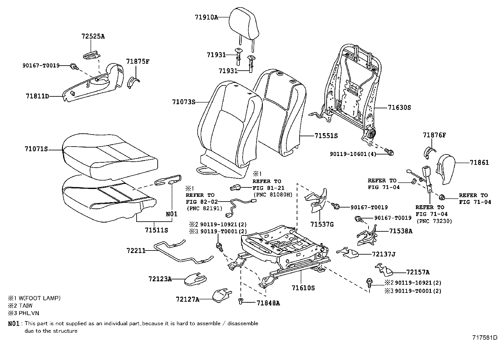 Front Seat & Seat Track