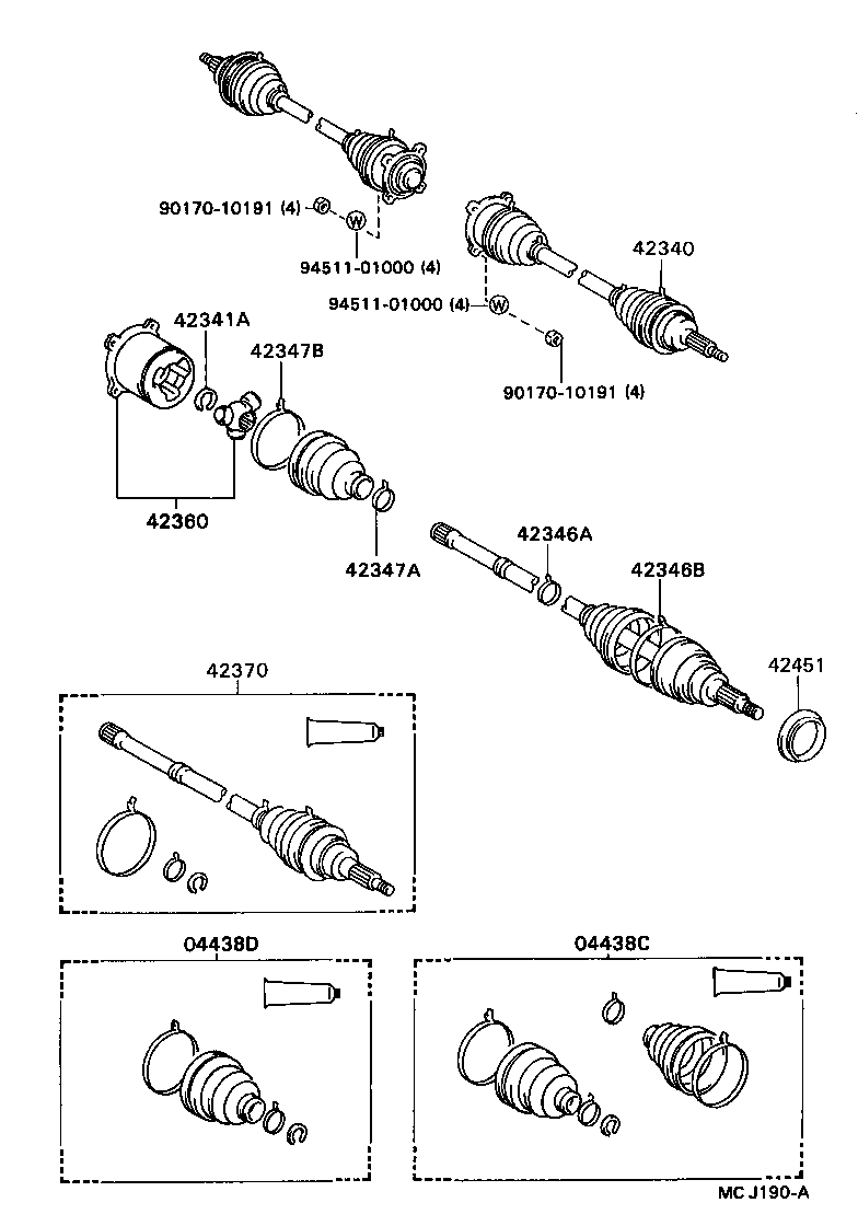 Rear Axle Shaft Hub