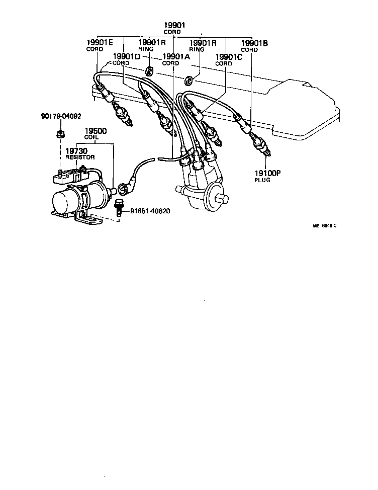 Ignition Coil Spark Plug Glow Plug