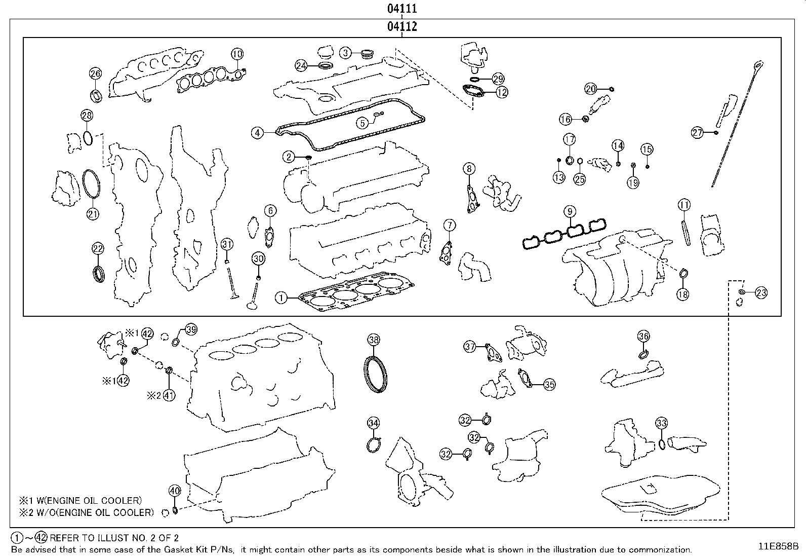 Engine Overhaul Gasket Kit