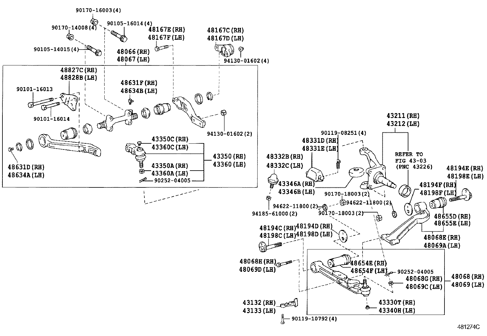 Front Axle Arm Steering Knuckle