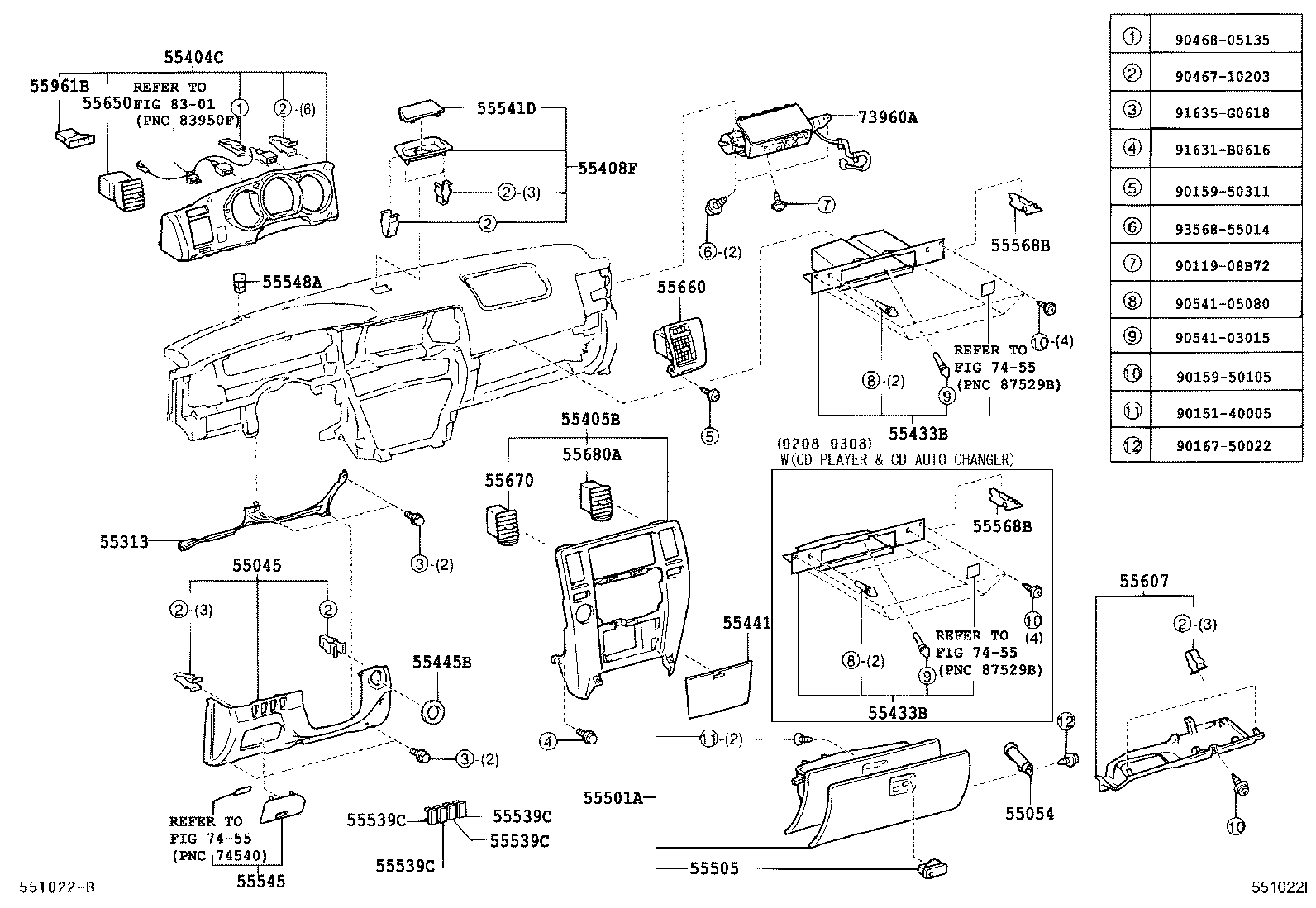Instrument Panel Glove Compartment