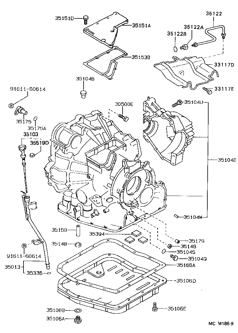 Transmission Case & Oil Pan