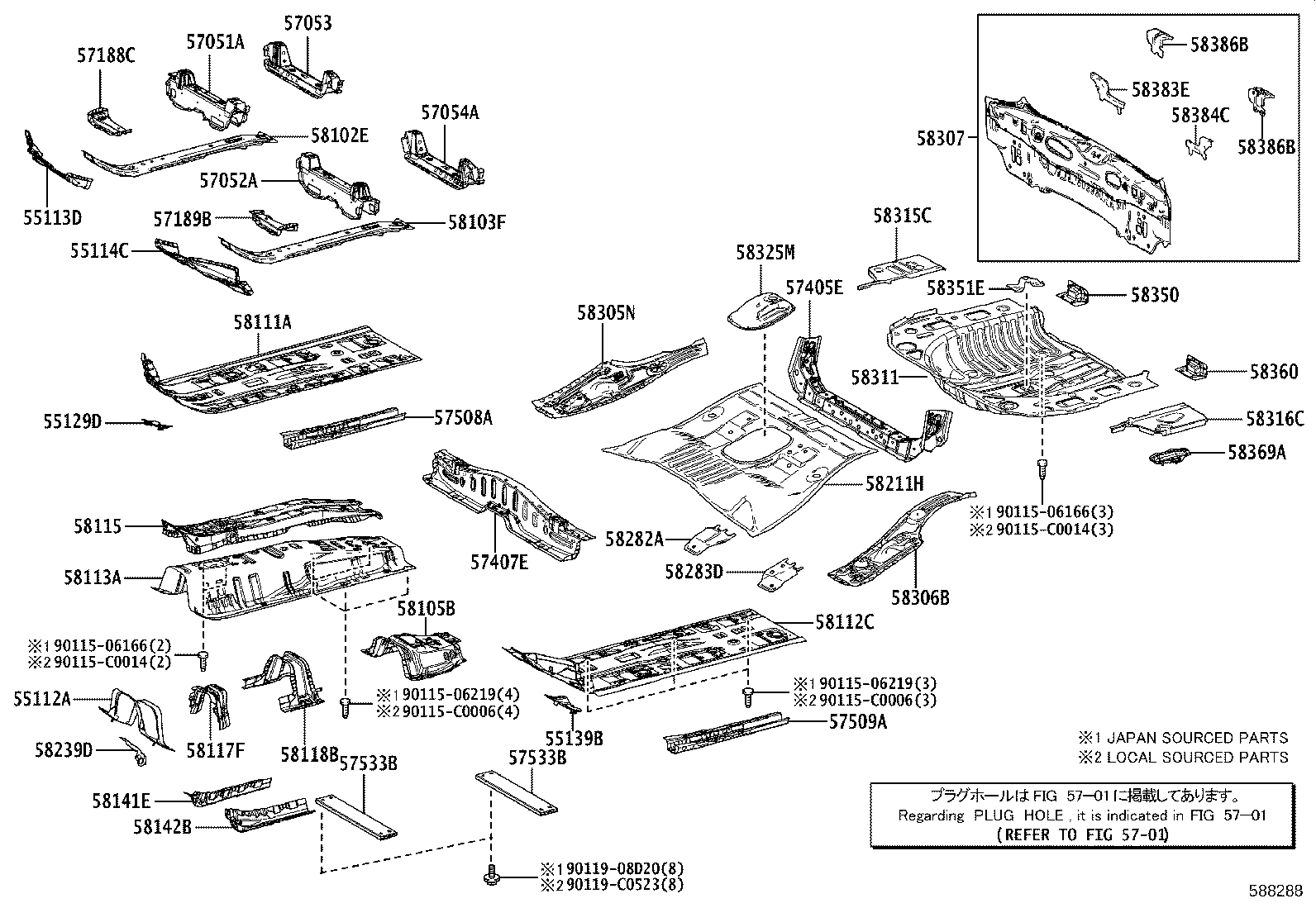 Floor Pan & Lower Back Panel