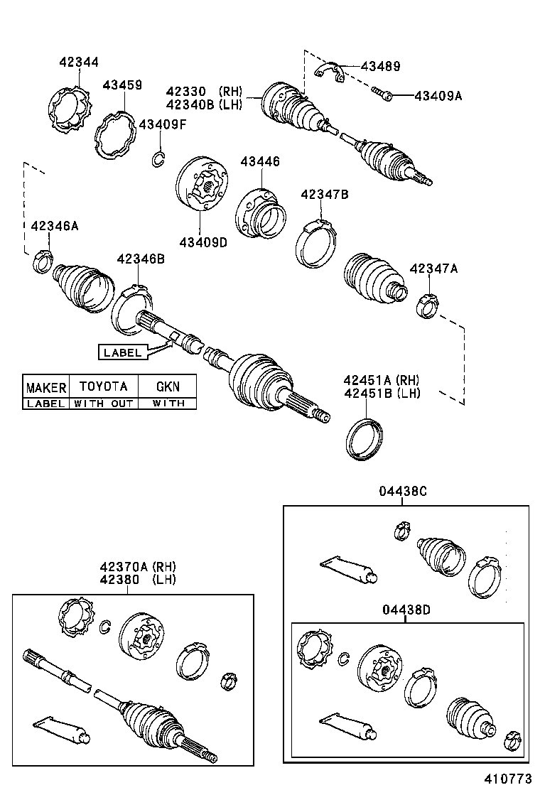 Rear Axle Shaft Hub