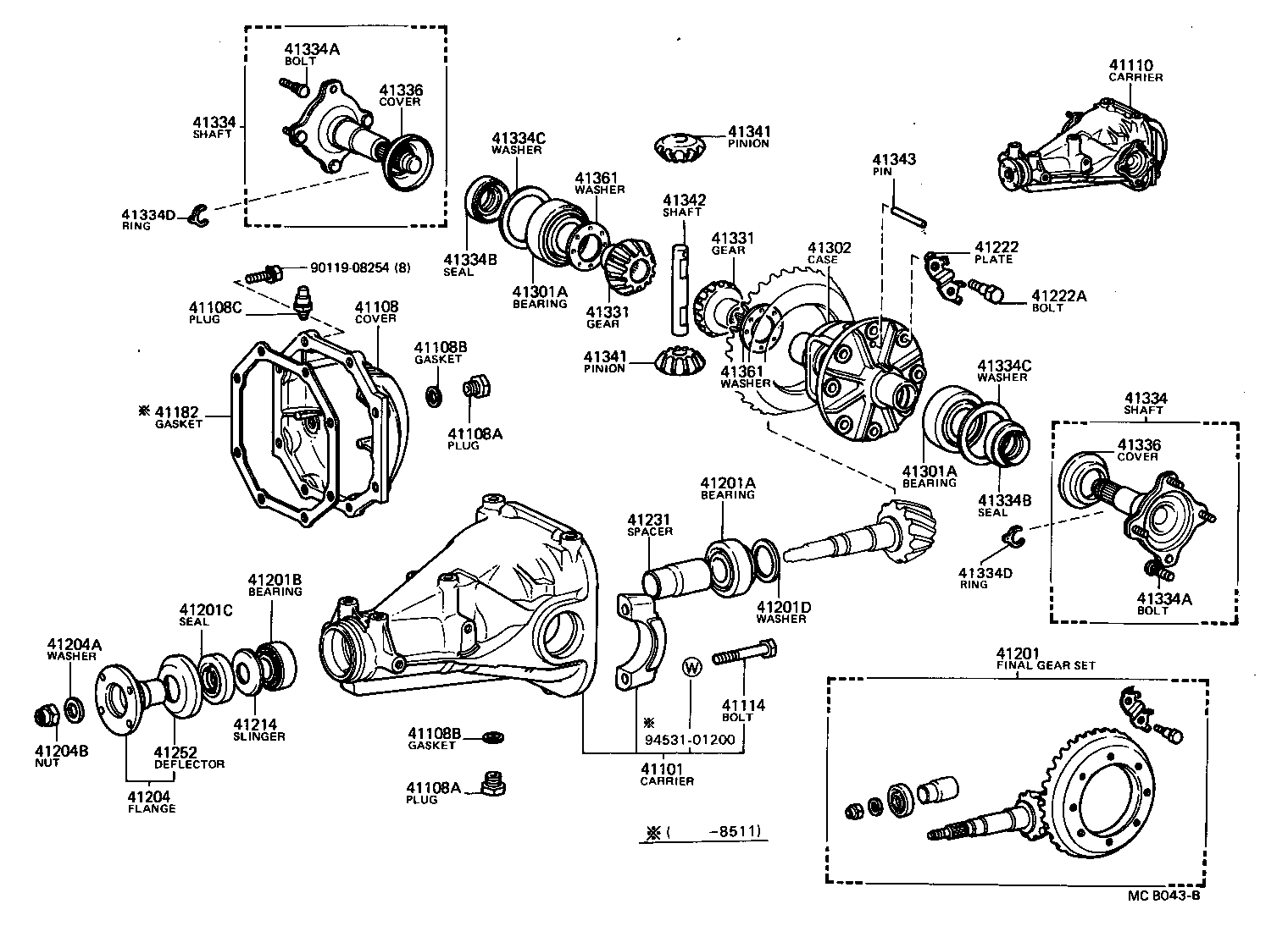 Rear Axle Housing Differential