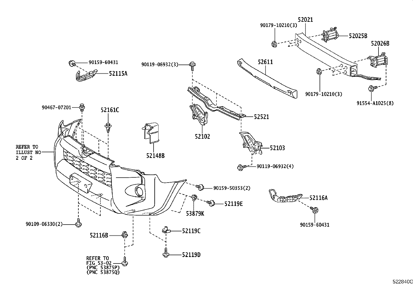 Front Bumper Bumper Stay