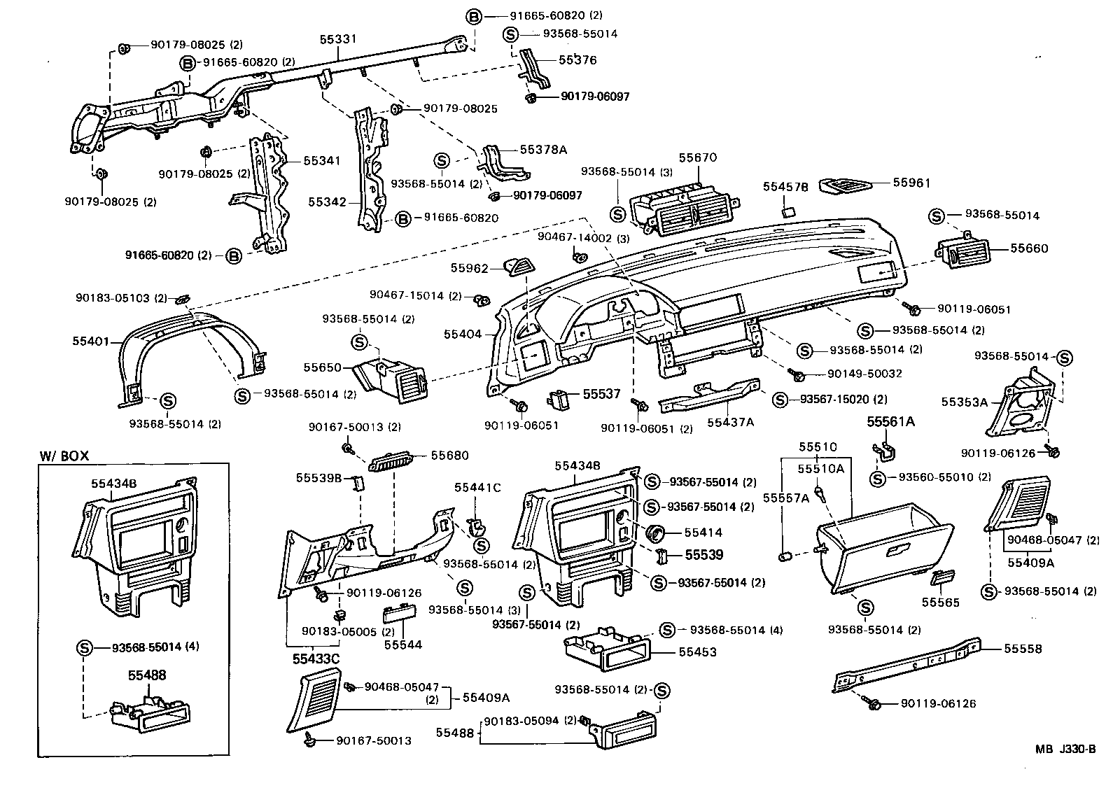 Instrument Panel Glove Compartment
