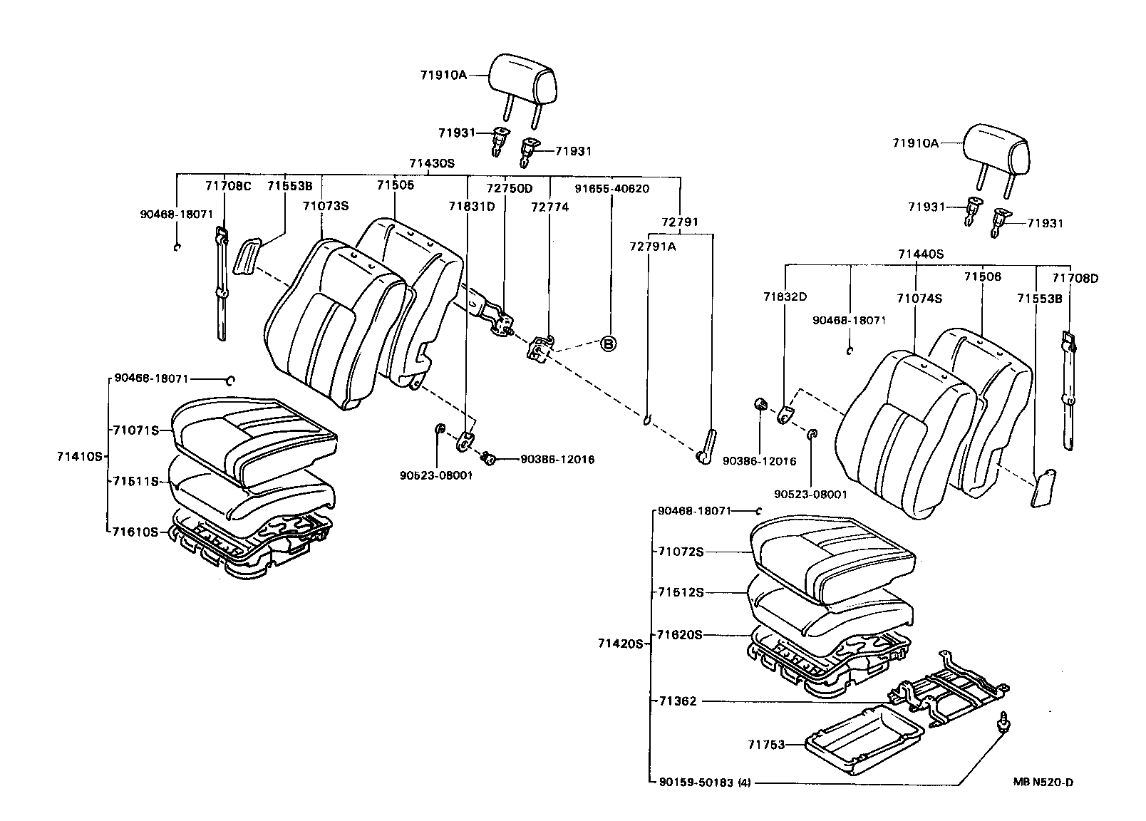 Front Seat & Seat Track