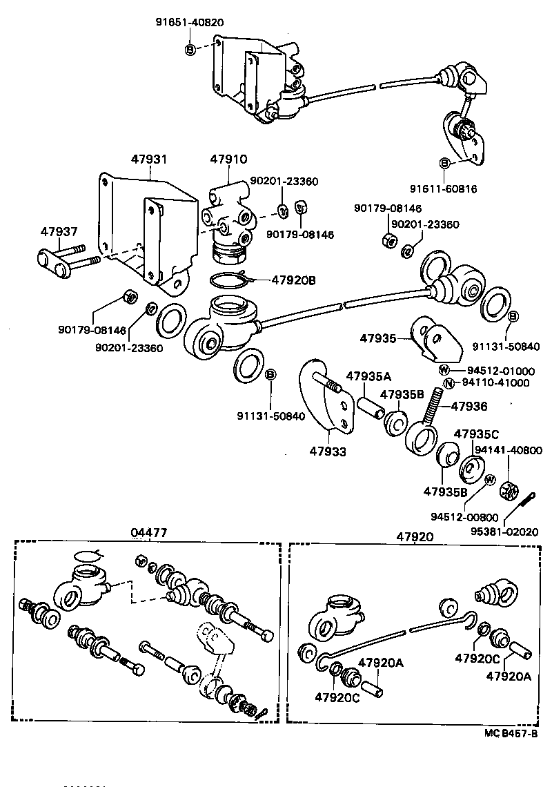 Abrazadera del tubo de freno