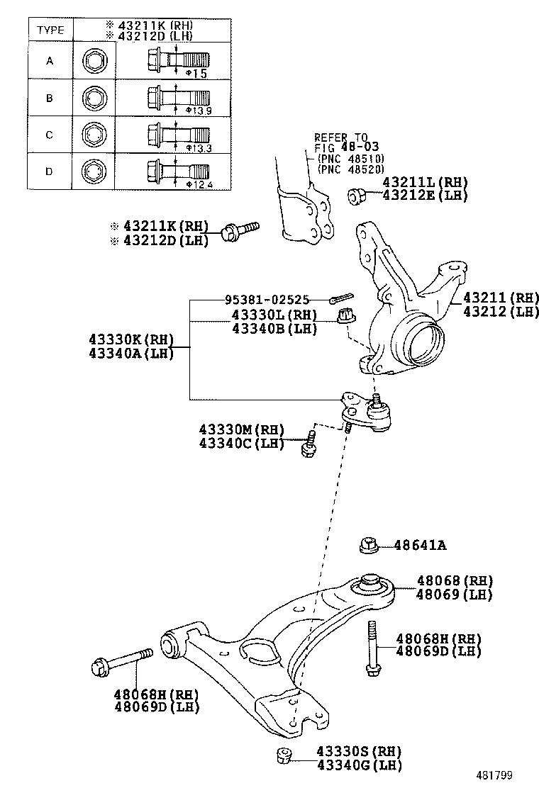 Front Axle Arm Steering Knuckle