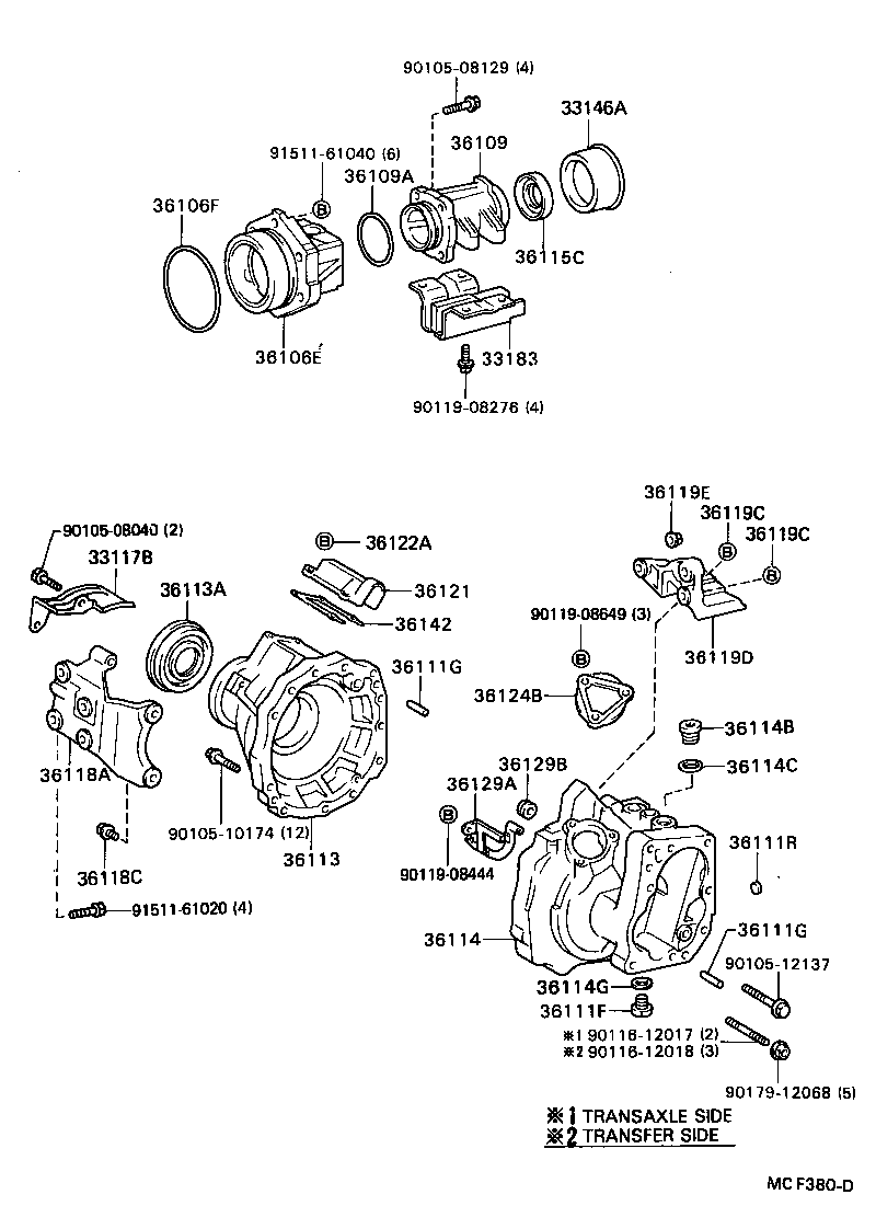 Transfer Case & Extension Housing