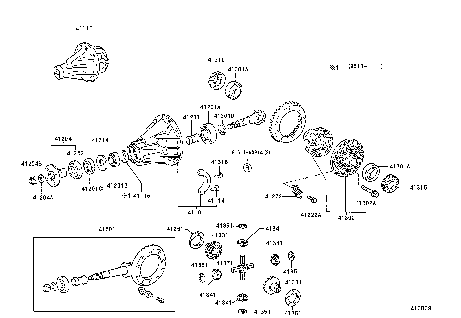 Rear Axle Housing Differential