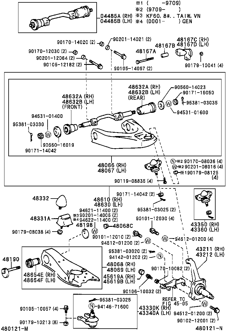 Front Axle Arm Steering Knuckle