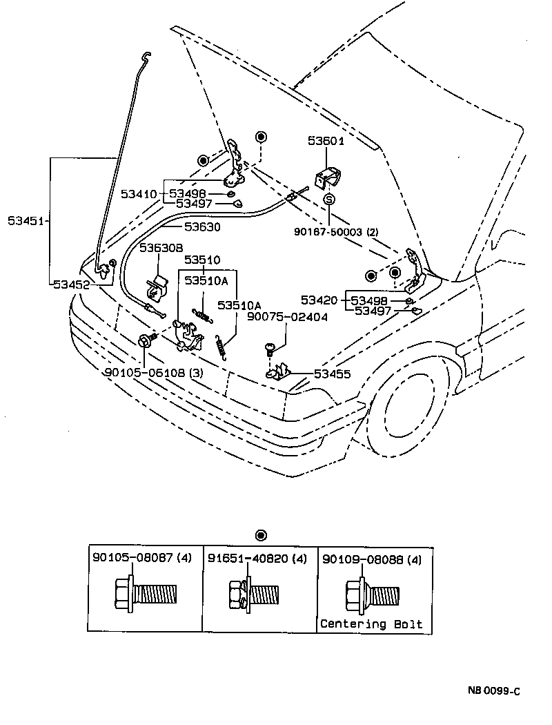 Hood Lock & Hinge