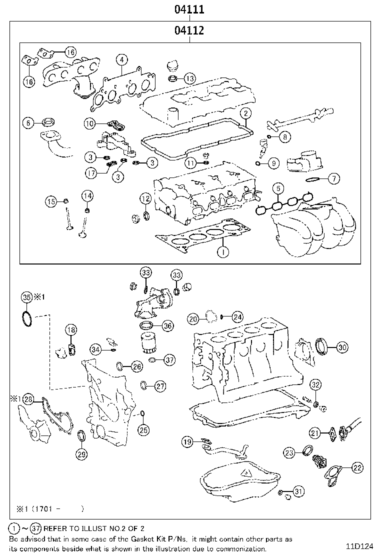 Engine Overhaul Gasket Kit