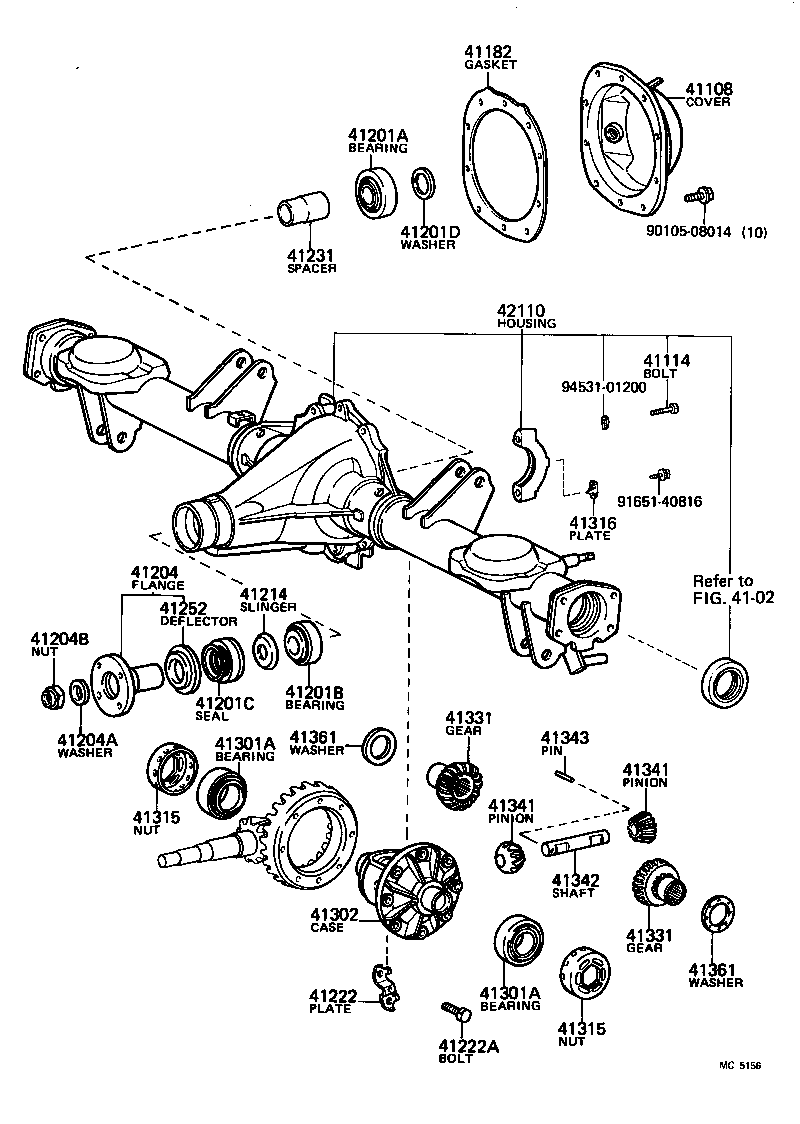 Rear Axle Housing Differential